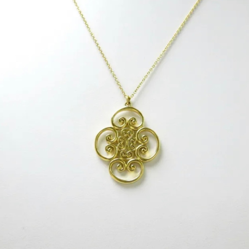 NWOT TIFFANY & Co. Venice Goldoni Necklace Paloma Picasso K18 Gold
